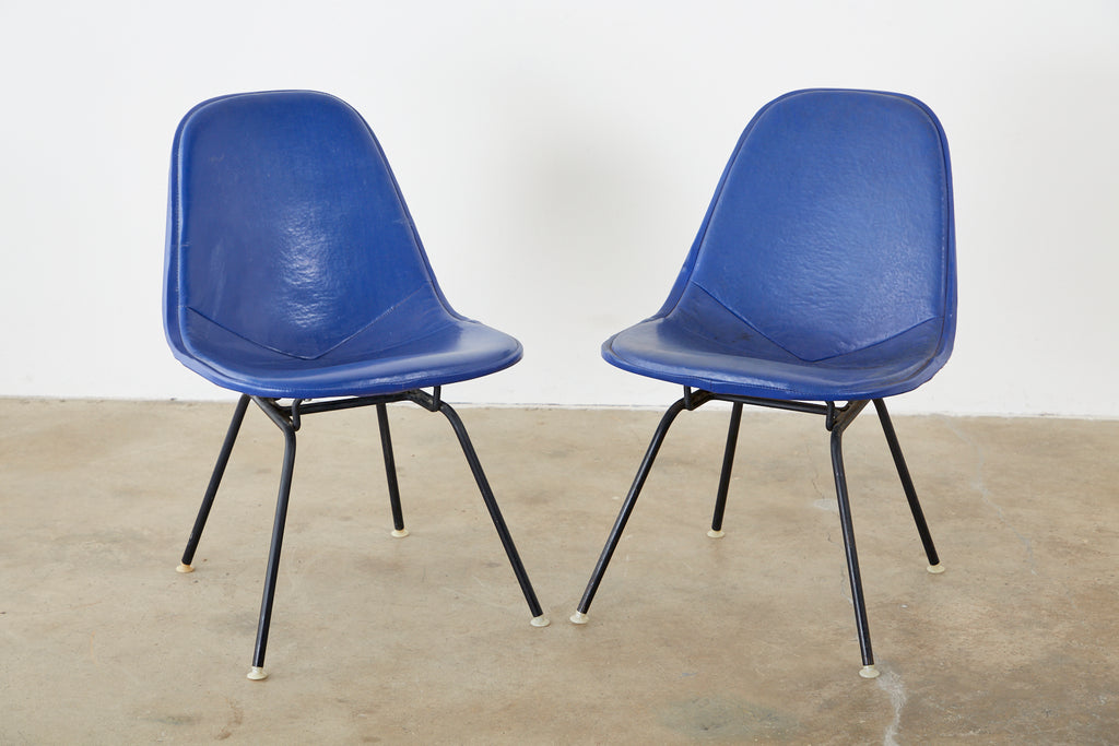 Pair of Eames for Miller MKX Wire Mesh Chairs