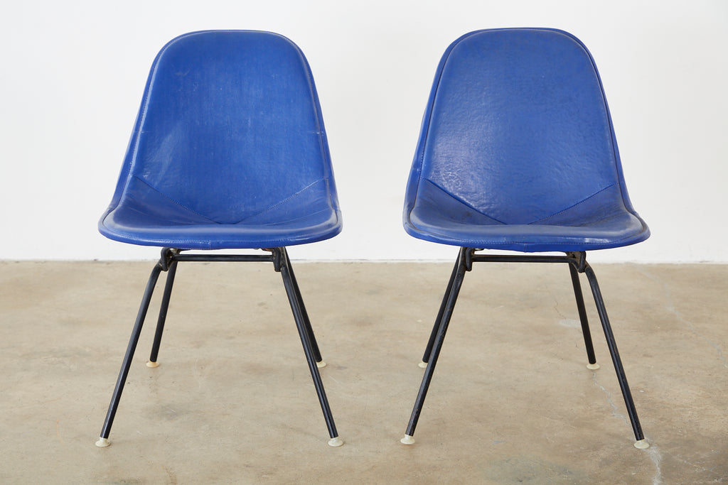 Pair of Eames for Miller MKX Wire Mesh Chairs