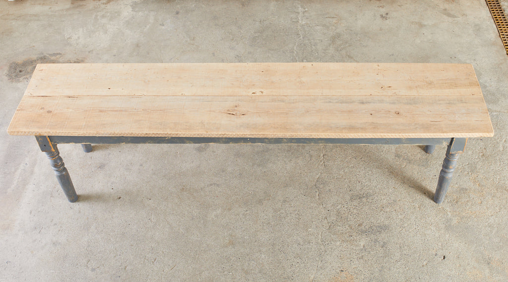 Country American Painted Pine Farmhouse Harvest Dining Table