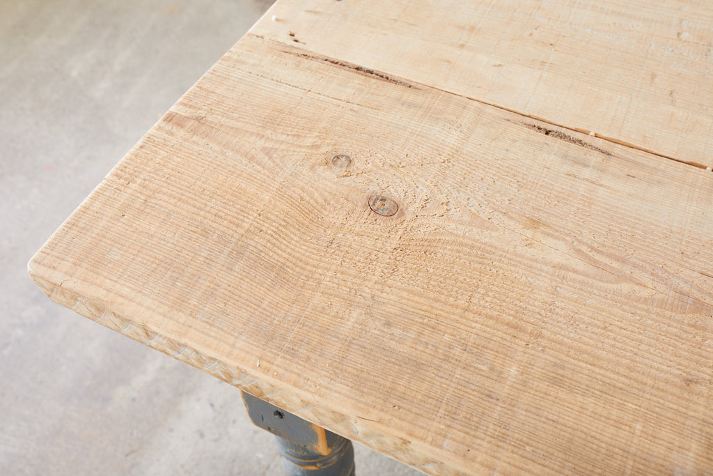 Country American Painted Pine Farmhouse Harvest Dining Table