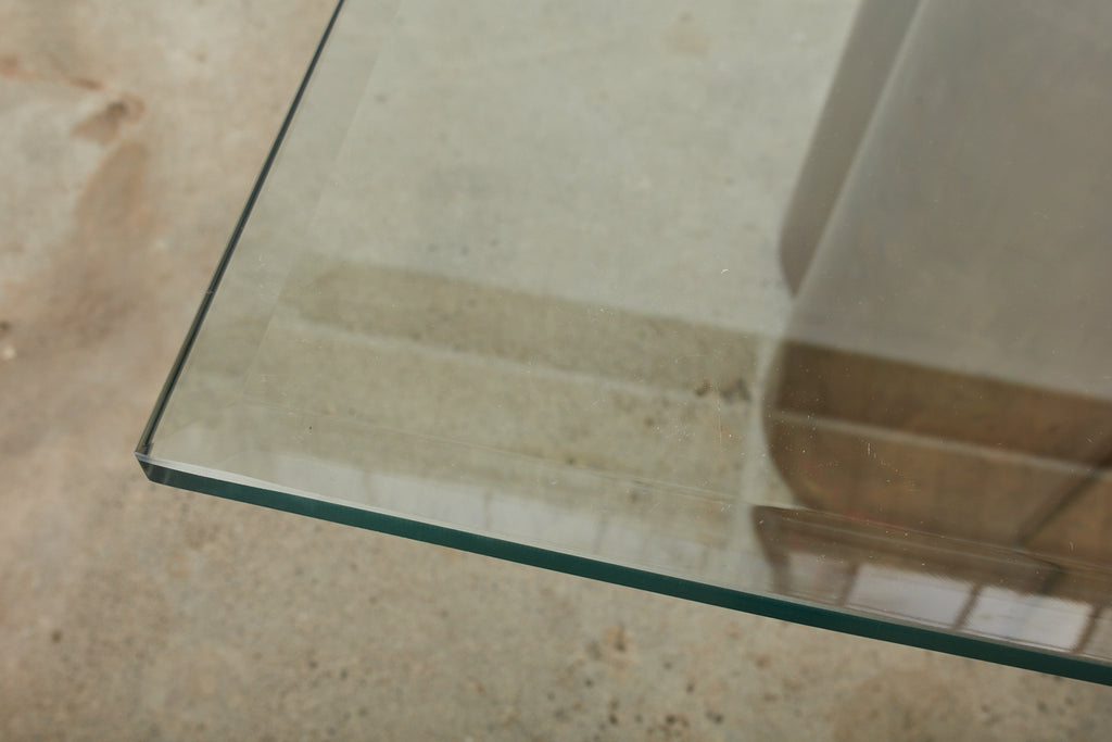 Mid-century Patinated Brass Quatrefoil Pedestal Dining Table