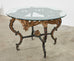 Italian Baroque Style Solid Bronze Lacquered Center Table