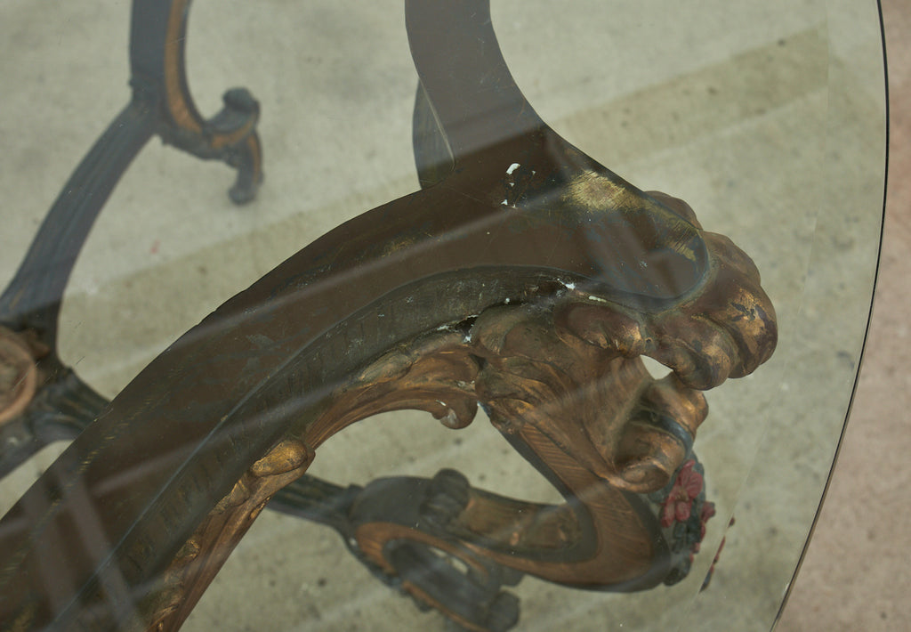 Italian Baroque Style Solid Bronze Lacquered Center Table