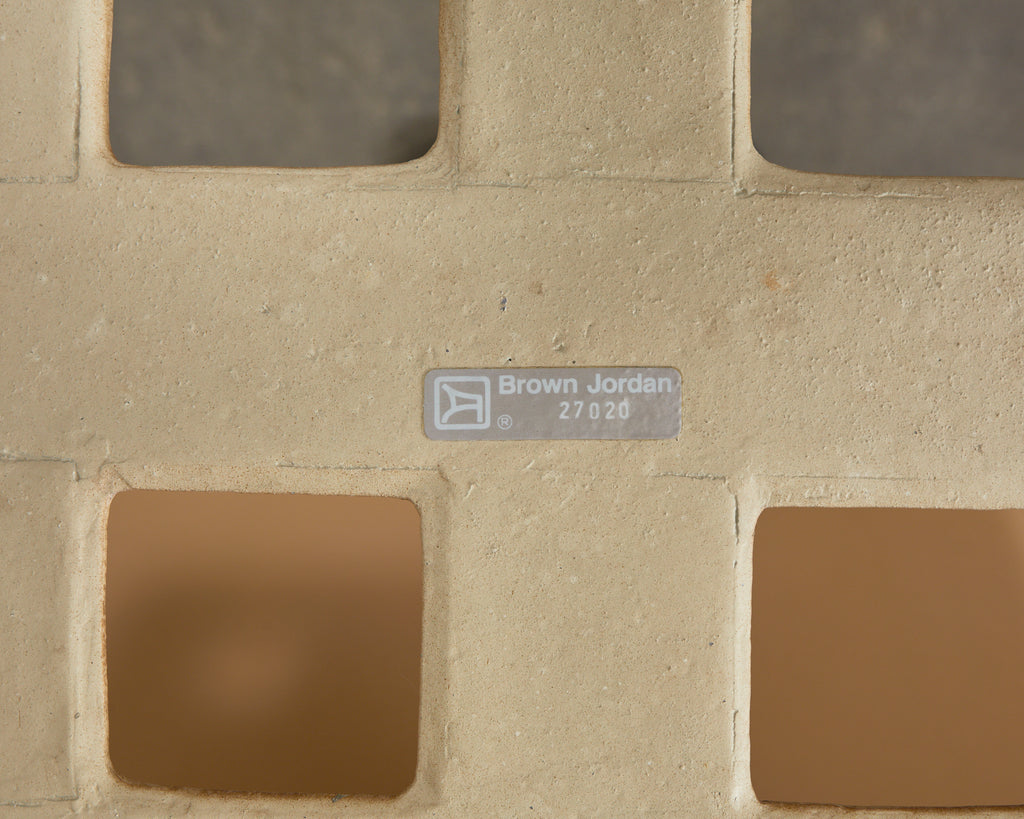 Set of Four Brown Jordan Neoclassical Style Garden Dining Chairs