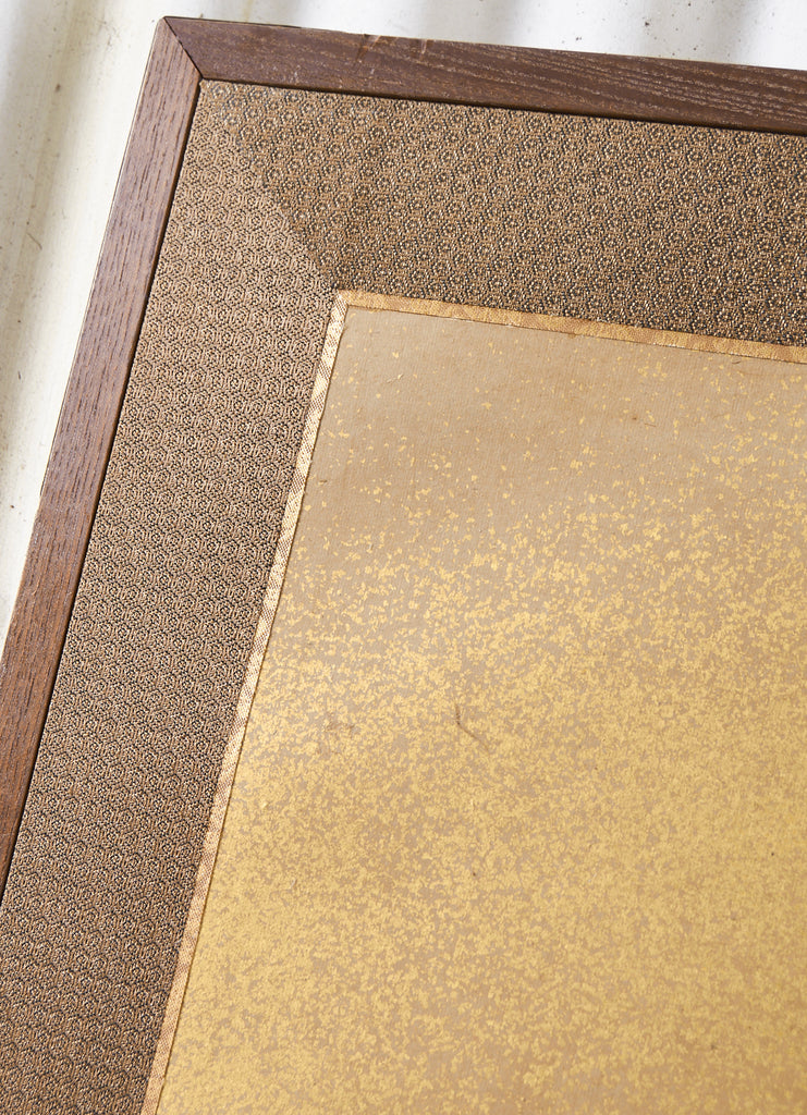 Japanese Edo Two Panel Screen Deities by Yokoyama Kazan