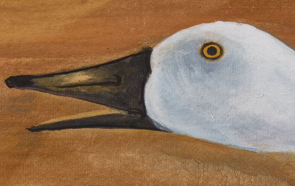 Japanese Style Two-Panel Screen Winter Goose in Flight