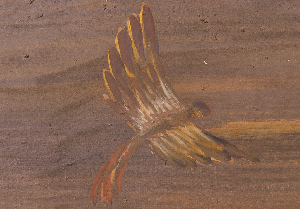 Japanese Style Two-Panel Screen Winter Goose in Flight