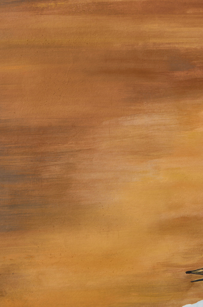 Japanese Style Two-Panel Screen Winter Goose in Flight