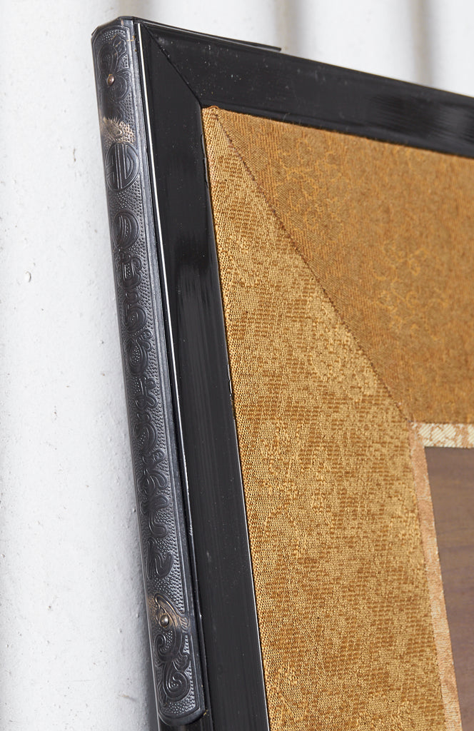 Japanese Style Two-Panel Screen Winter Goose in Flight