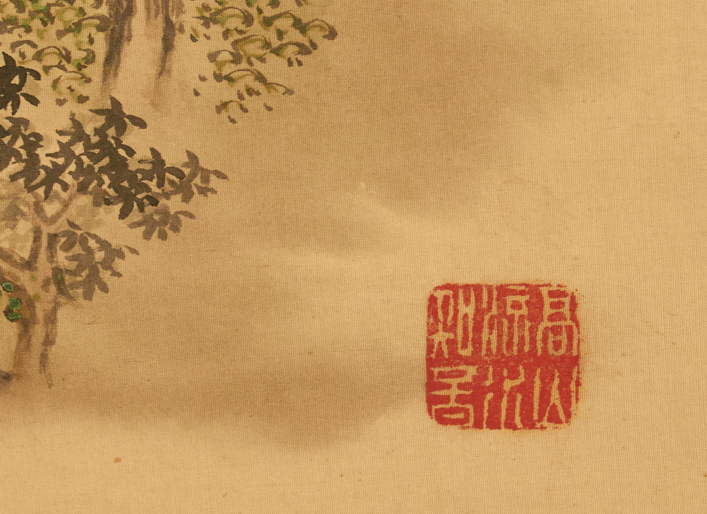 Pair of Japanese Taisho Period Screens Paragons of Filial Piety