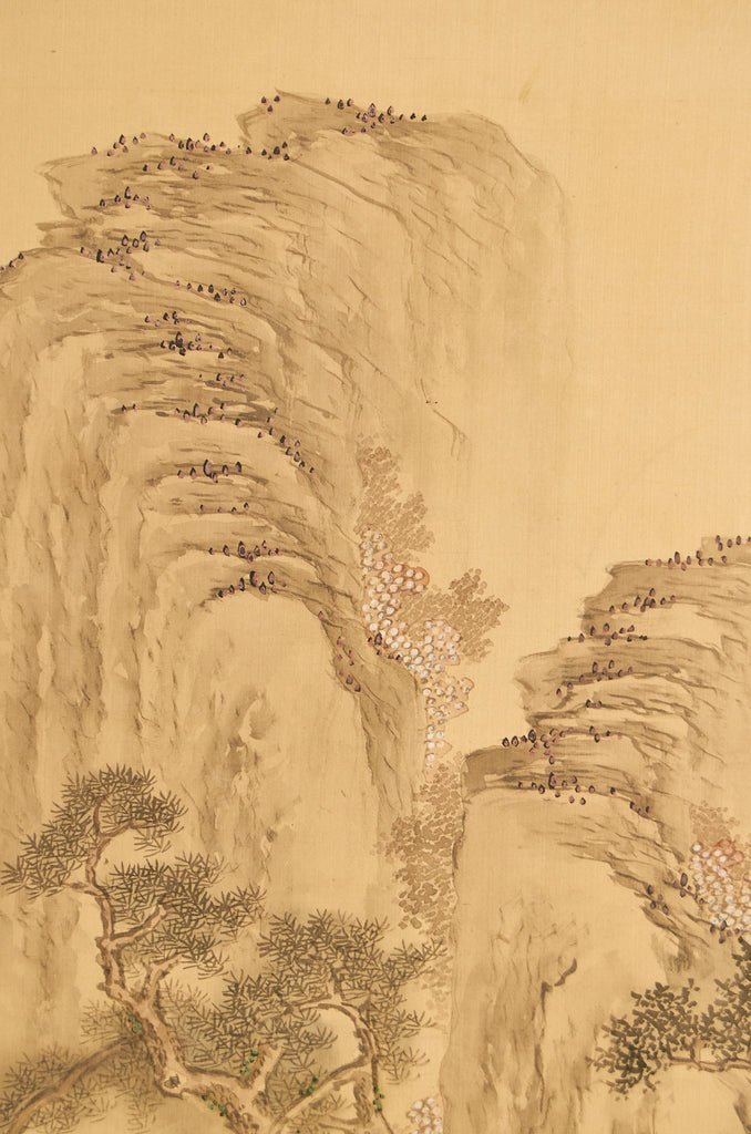 Pair of Japanese Taisho Period Screens Paragons of Filial Piety