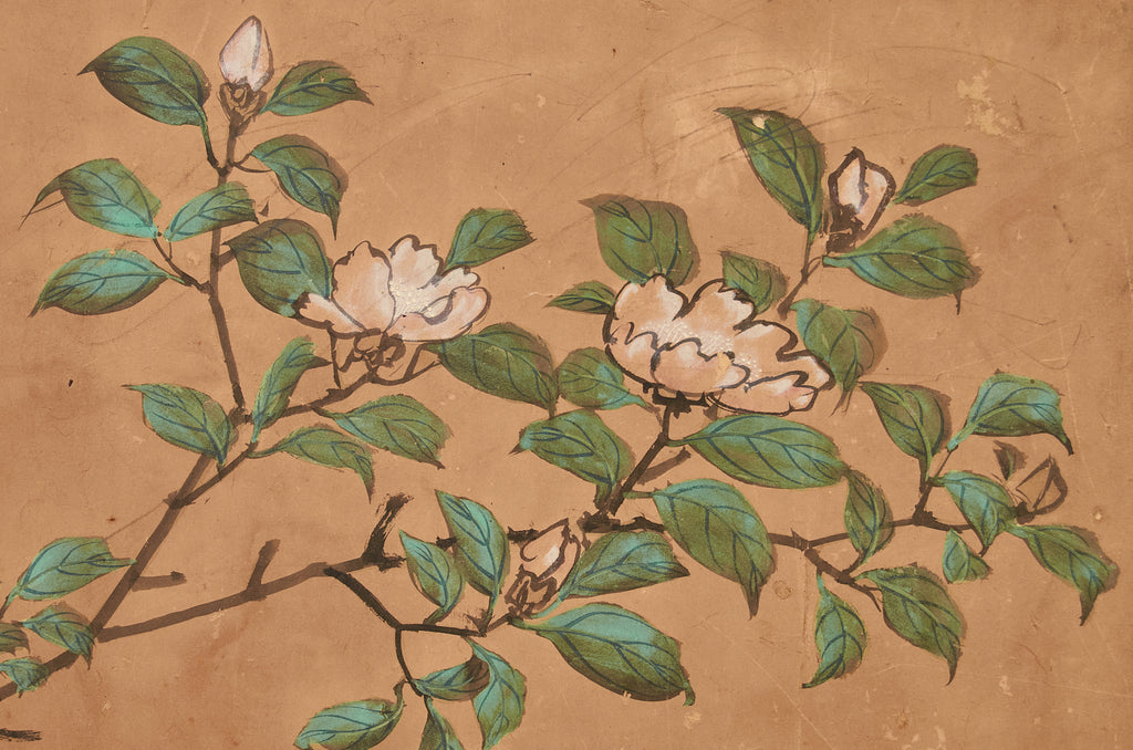 19th Century Japanese Edo Six Panel Kano School Landscape Screen