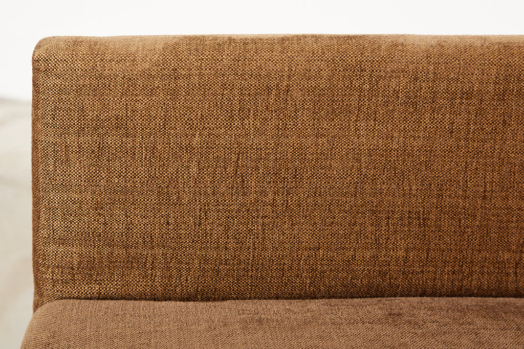 Set of Six Bronzed Steel Sled Style Dining Chairs