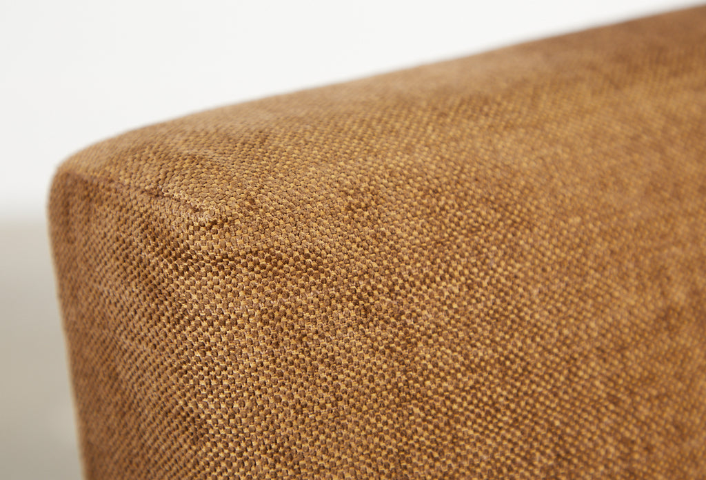 Set of Six Bronzed Steel Sled Style Dining Chairs