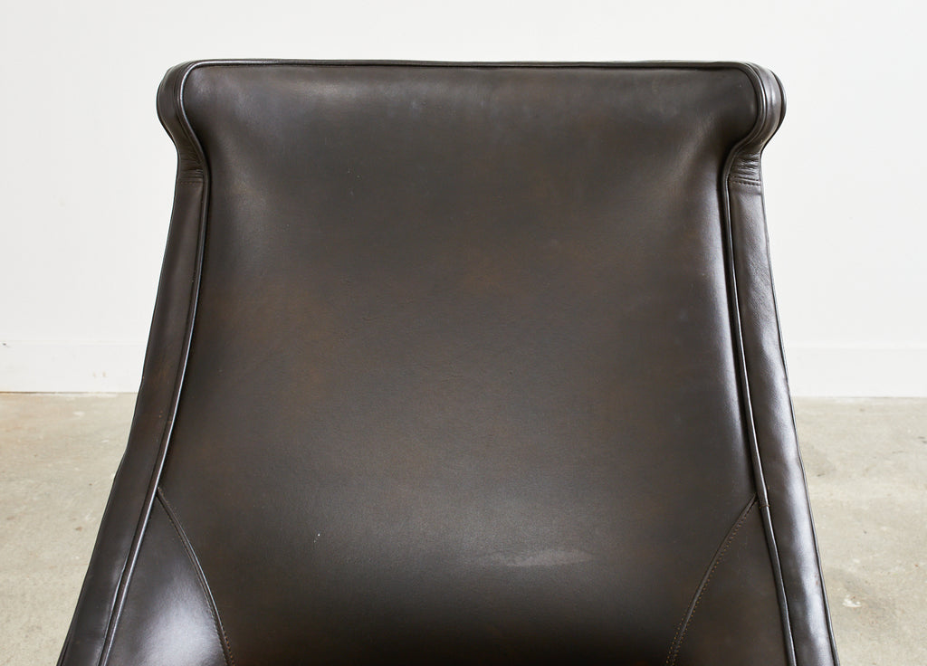 Regency Style Leather Executive Office Chair by Century