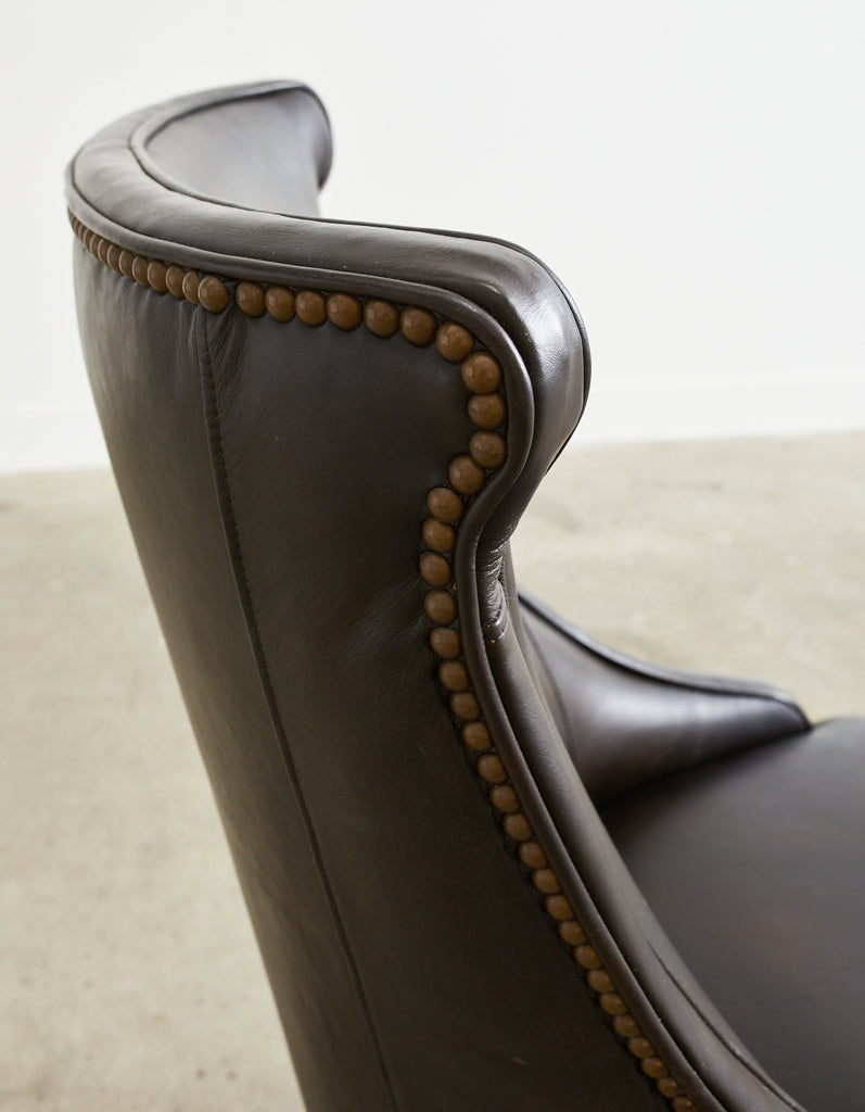 Regency Style Leather Executive Office Chair by Century