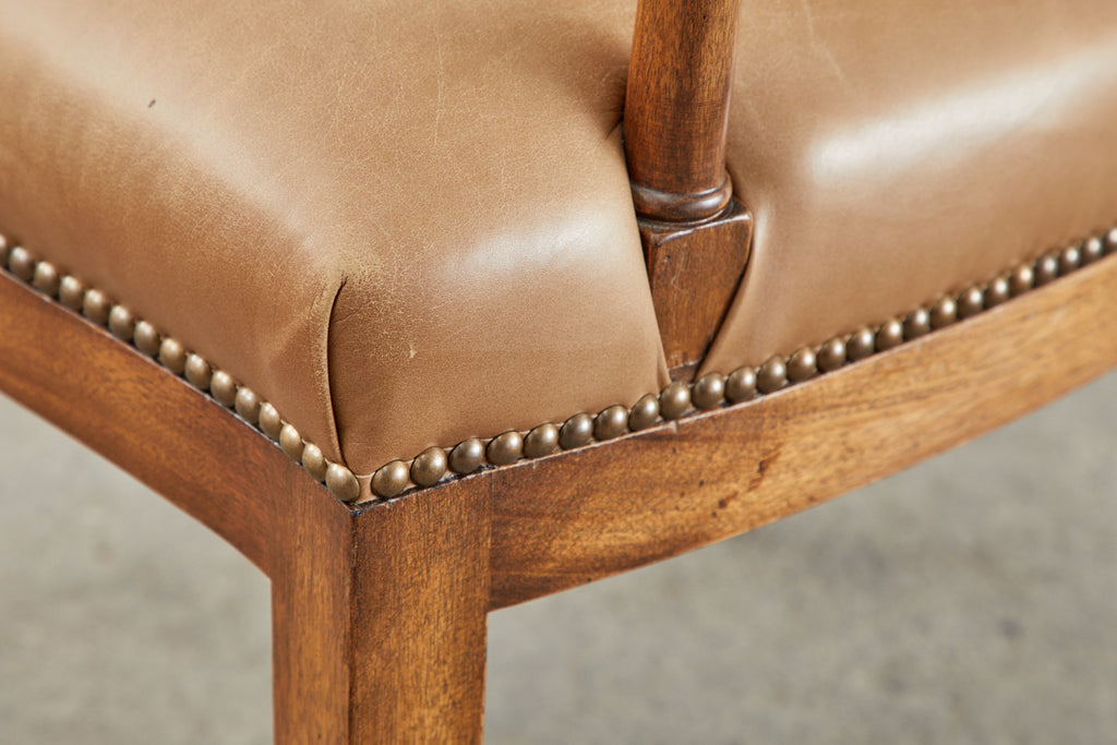 Set of Four French Art Deco Armchairs after Jules Leleu