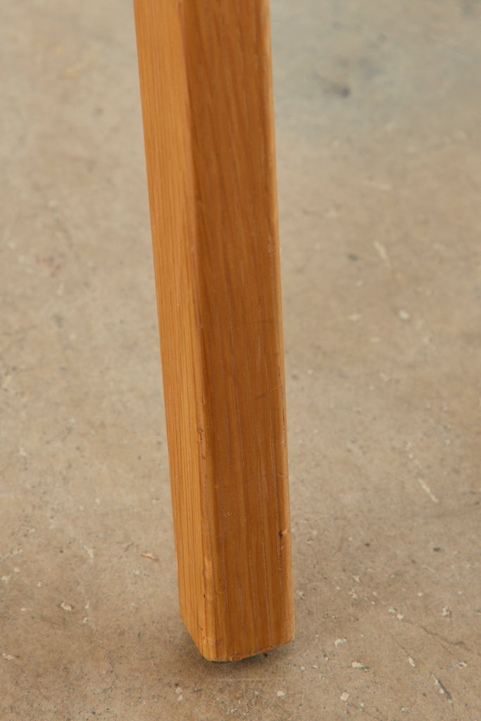 Set of Four French Leather Strap Dining Armchairs