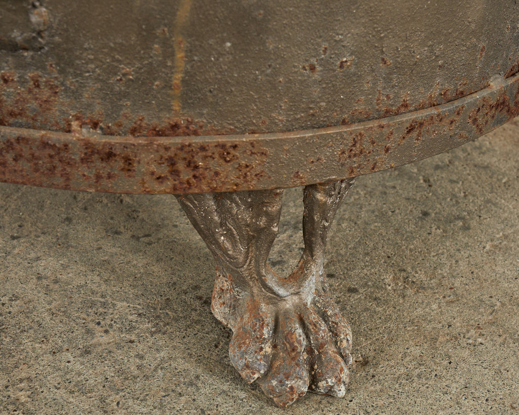 Baroque Style Wrought Iron Brazier Fire Pit or Chiminea