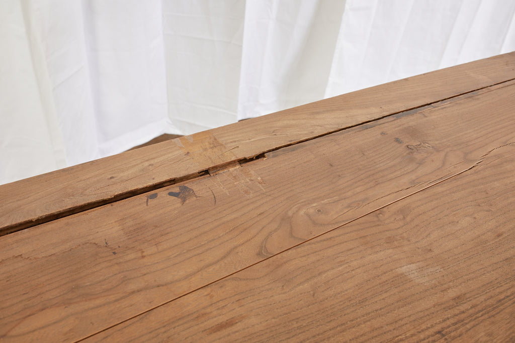 Chinese Qing Style Elm Writing Table Desk