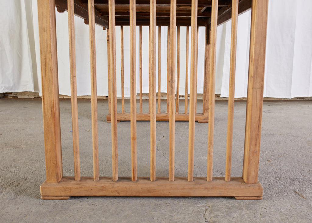 Chinese Qing Style Elm Writing Table Desk