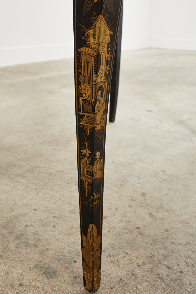 19th Century English Chinoiserie Ladies Secretaire Writing Table