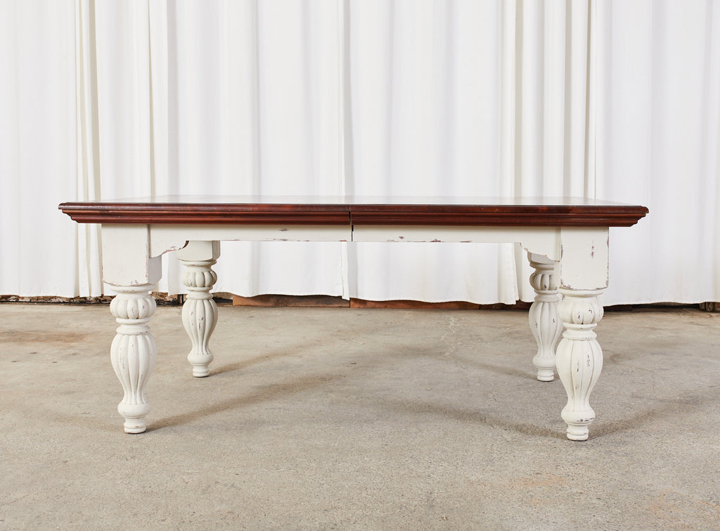 English Victorian Style Farmhouse Harvest Dining Table