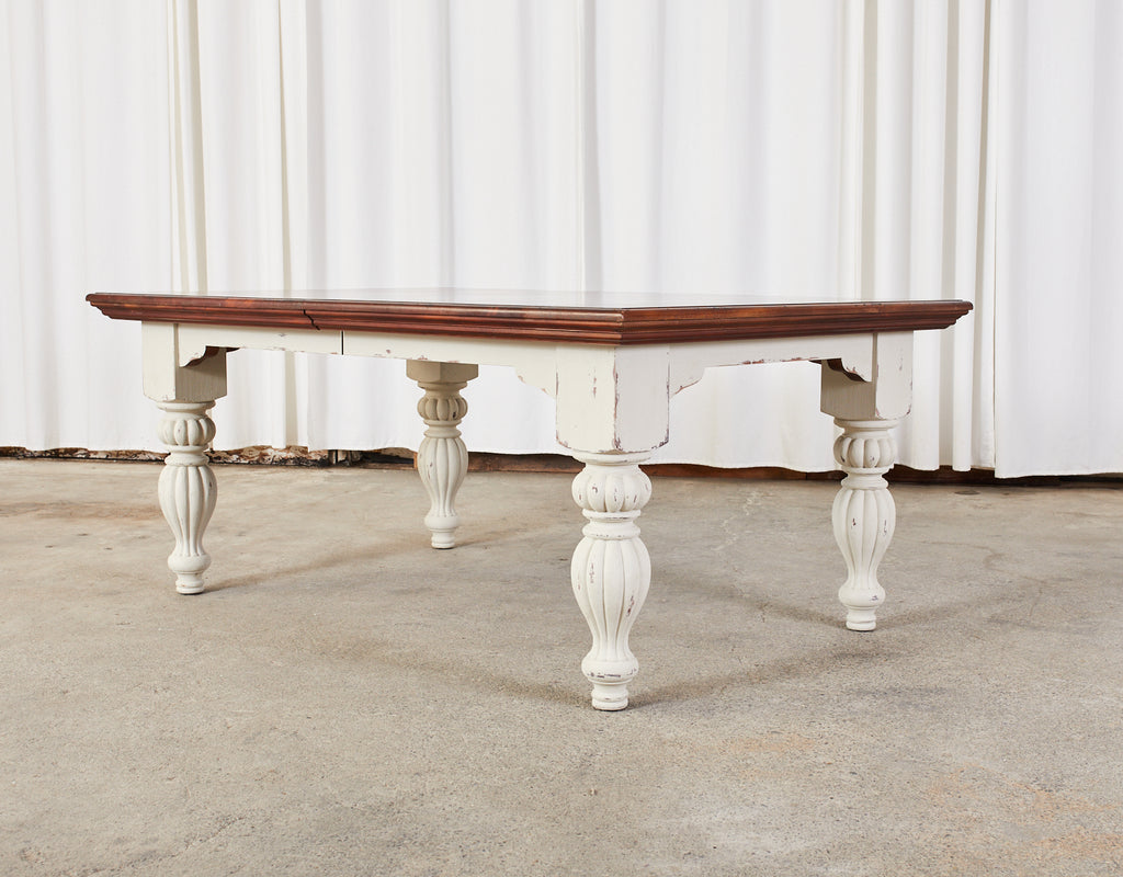 English Victorian Style Farmhouse Harvest Dining Table