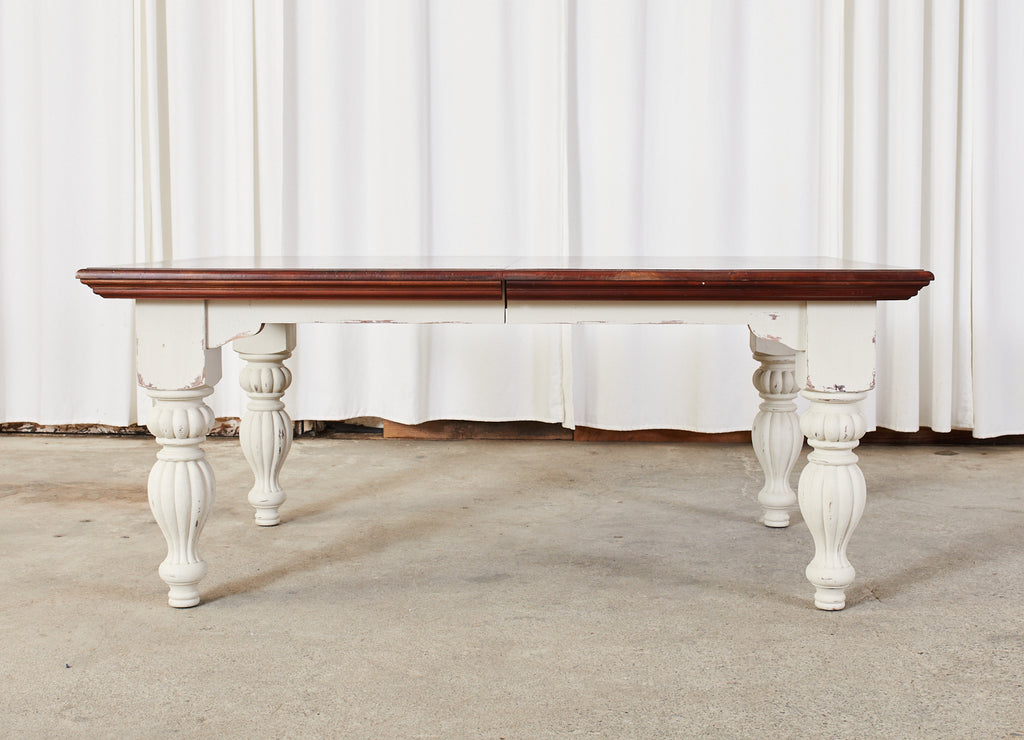 English Victorian Style Farmhouse Harvest Dining Table