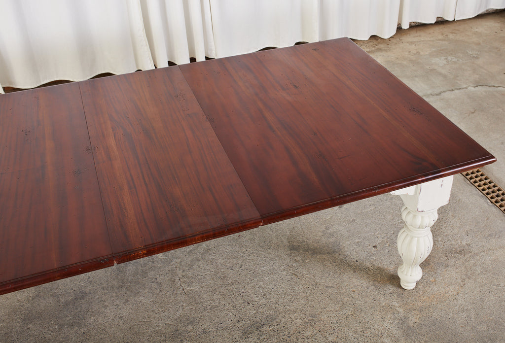 English Victorian Style Farmhouse Harvest Dining Table