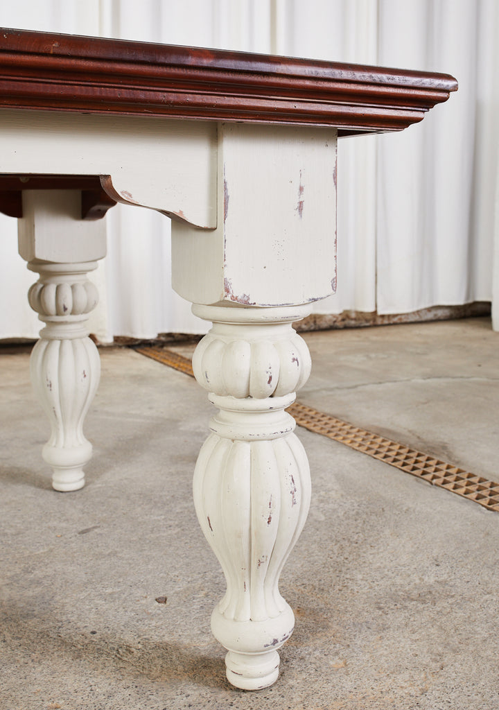 English Victorian Style Farmhouse Harvest Dining Table