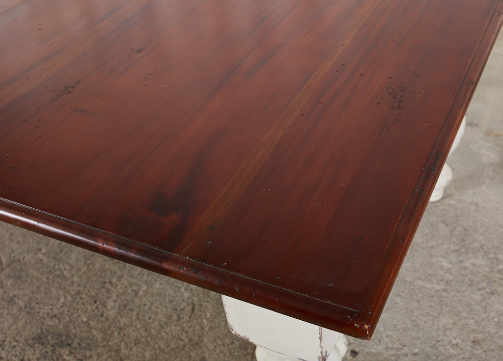 English Victorian Style Farmhouse Harvest Dining Table