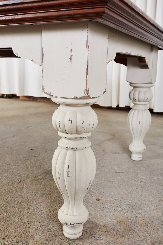 English Victorian Style Farmhouse Harvest Dining Table