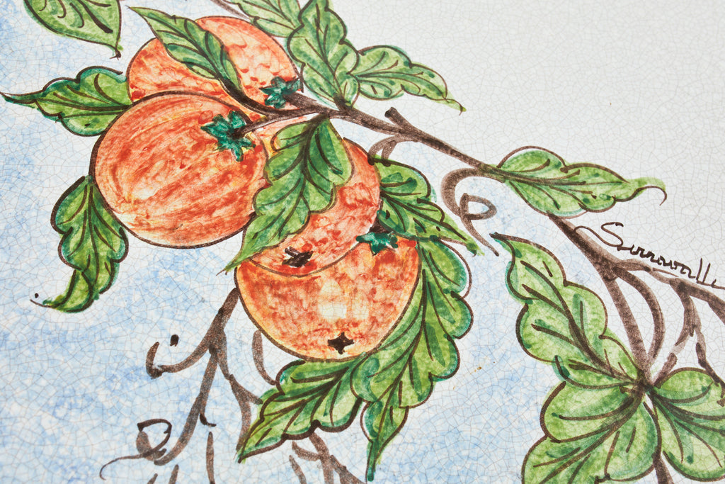 Italian Amalfi Style Glazed Stone and Iron Painted Garden Table