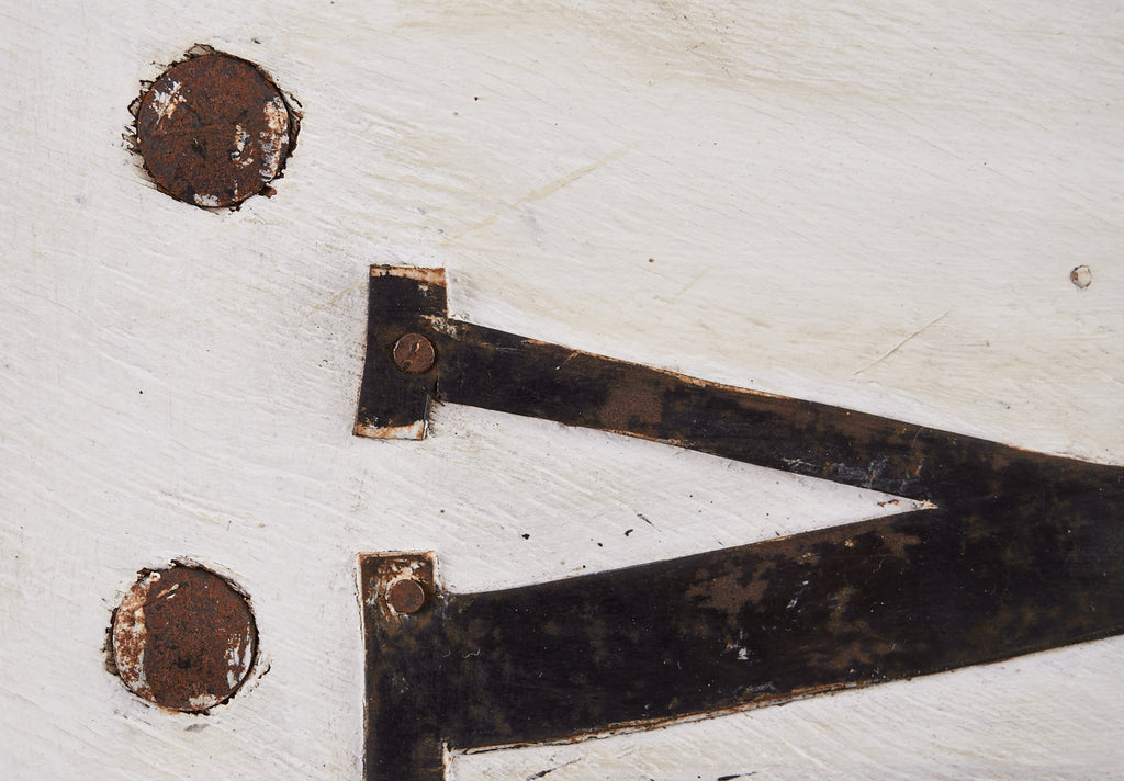 Decorative French Painted Tole and Iron Clock Face