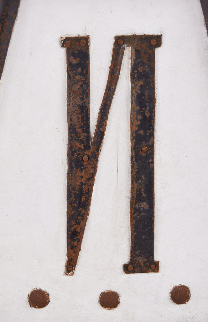 Decorative French Painted Tole and Iron Clock Face