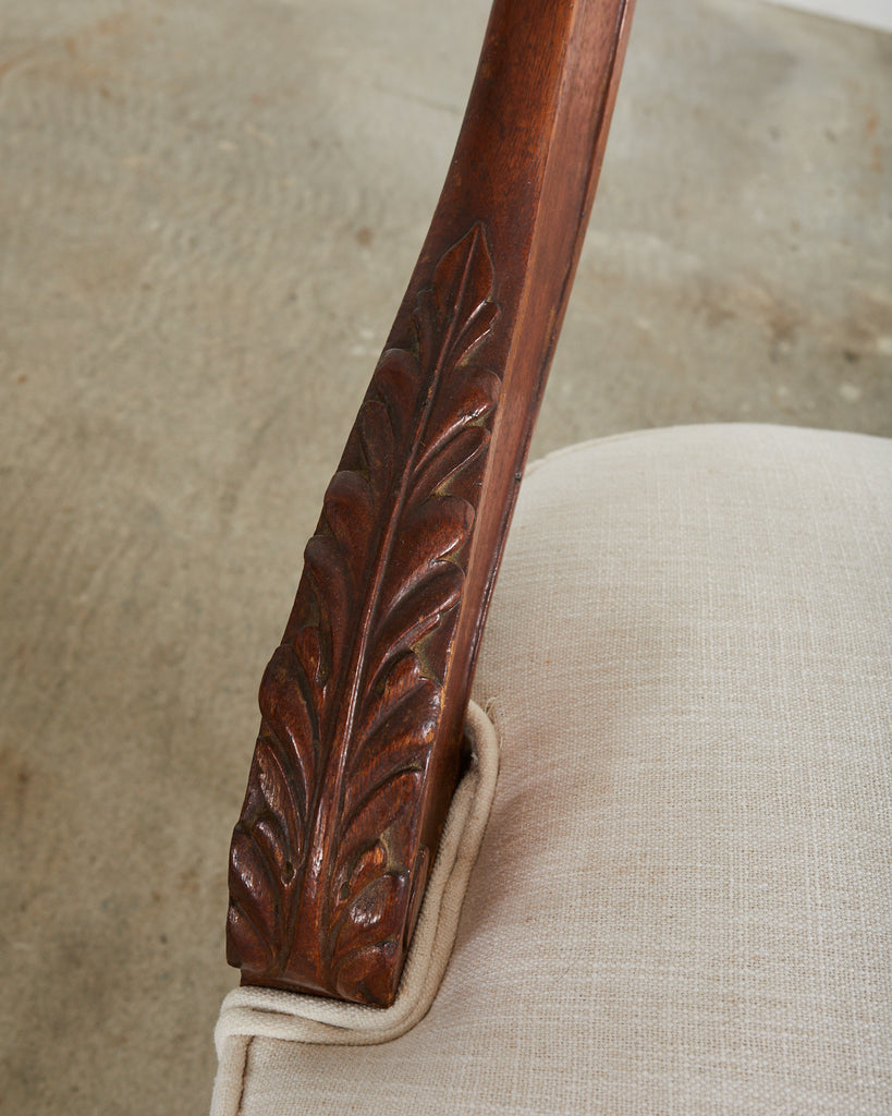 Pair of English Regency Period Mahogany Cock Fighting Chairs