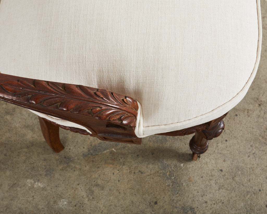 Pair of English Regency Period Mahogany Cock Fighting Chairs