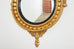 English Regency Style Giltwood Convex Girandole Mirror
