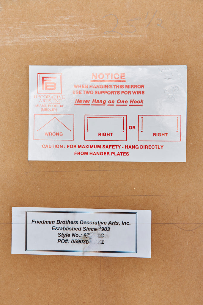 English Regency Style Giltwood Convex Girandole Mirror