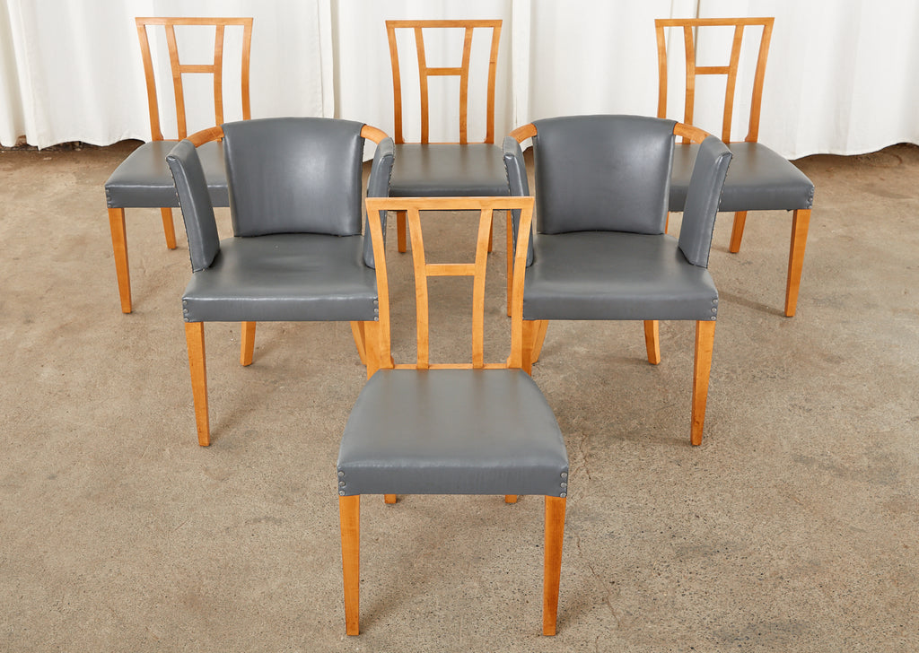 Set of Six Eliel Saarinen Birch Dining Chairs