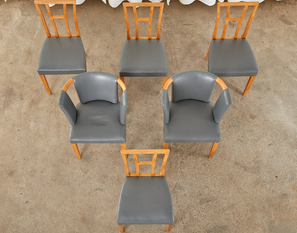 Set of Six Eliel Saarinen Birch Dining Chairs