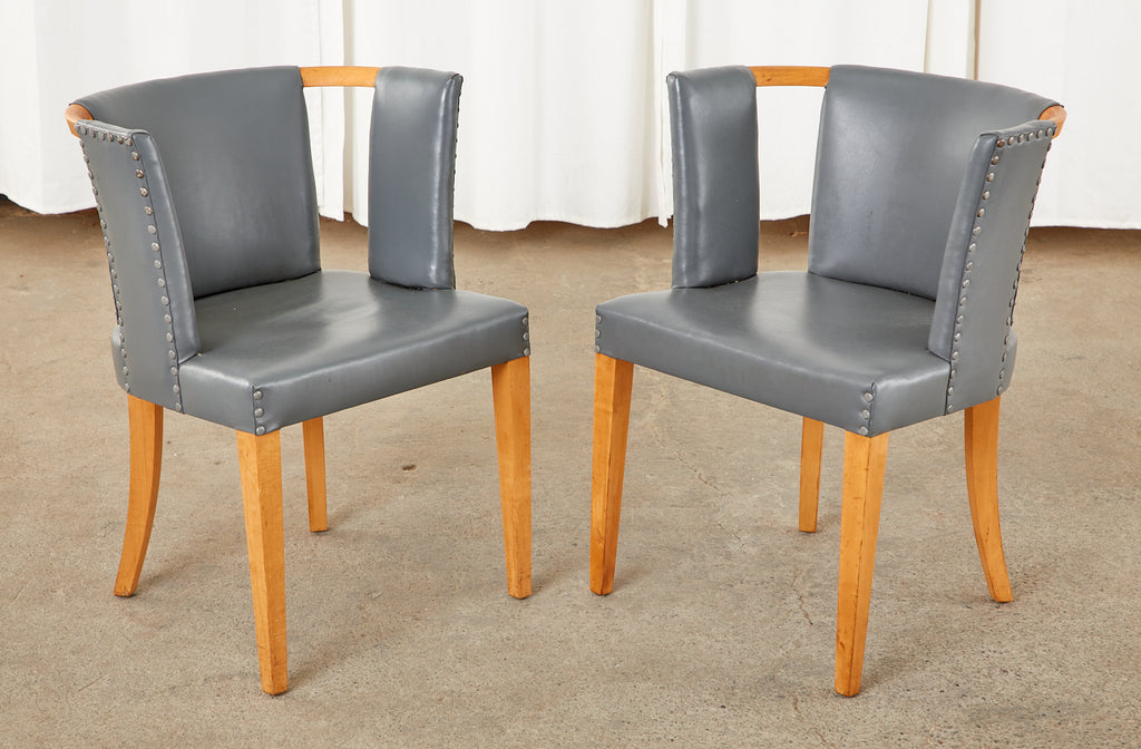 Set of Six Eliel Saarinen Birch Dining Chairs