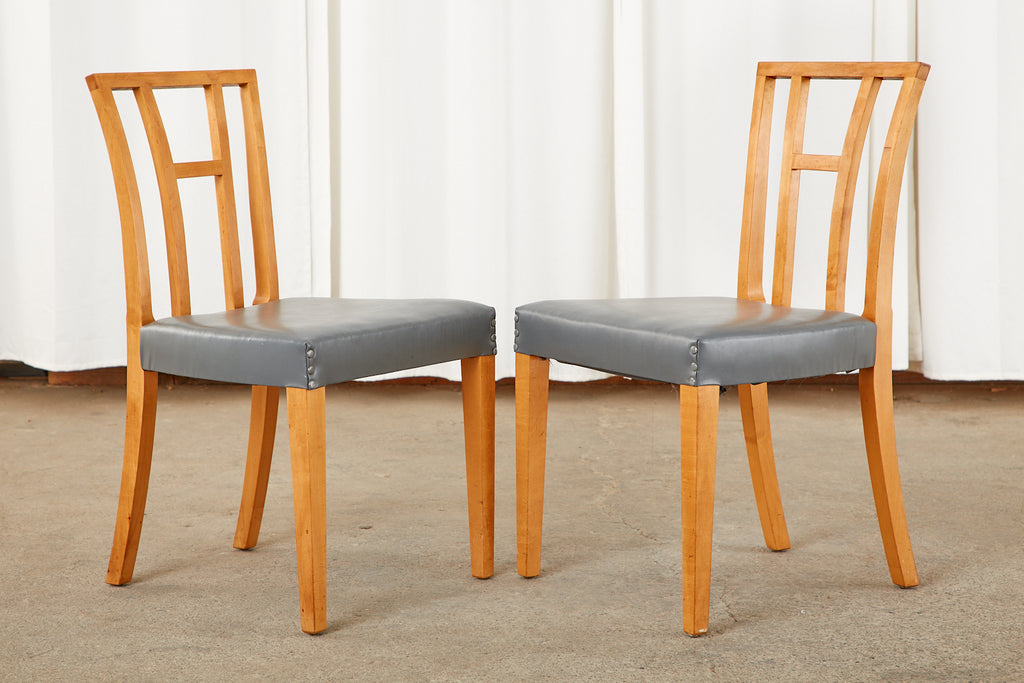 Set of Six Eliel Saarinen Birch Dining Chairs