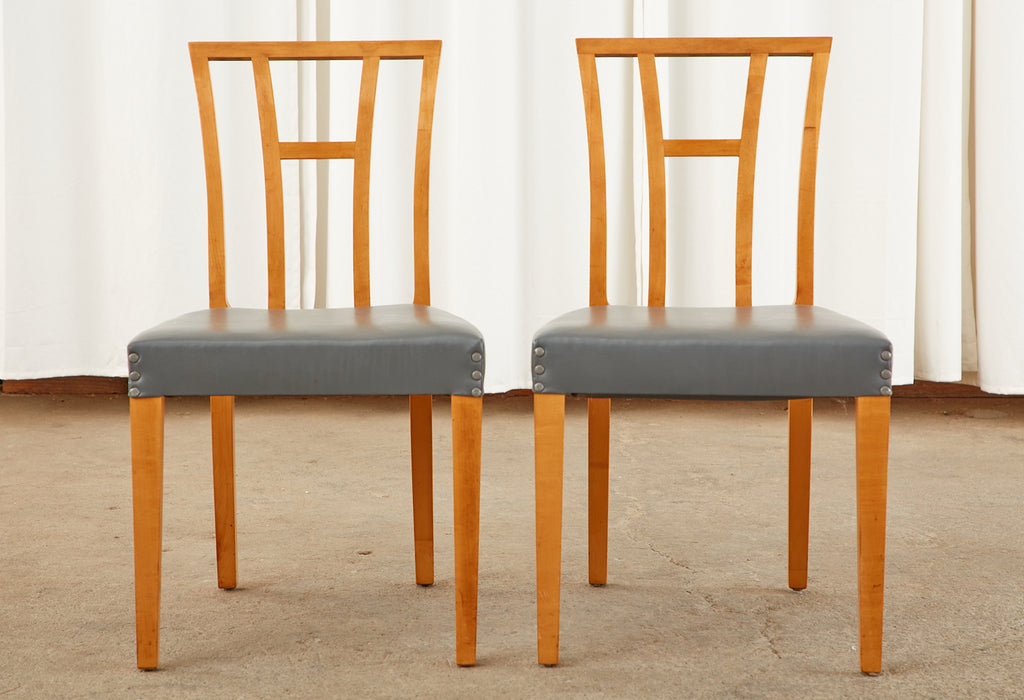 Set of Six Eliel Saarinen Birch Dining Chairs