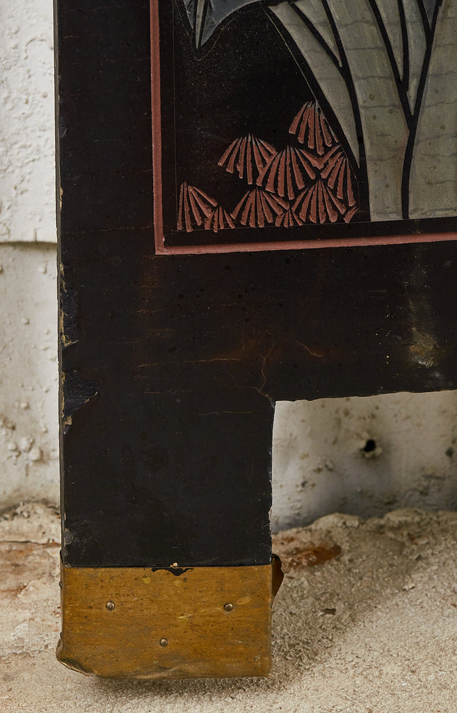 Chinese Export Eight Panel Coromandel Screen Six Beauties