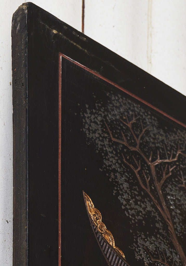 Chinese Export Eight Panel Coromandel Screen Six Beauties