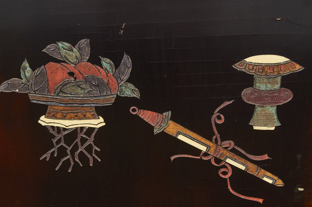 Chinese Export Twelve Panel Coromandel Screen Spring in Han Palace