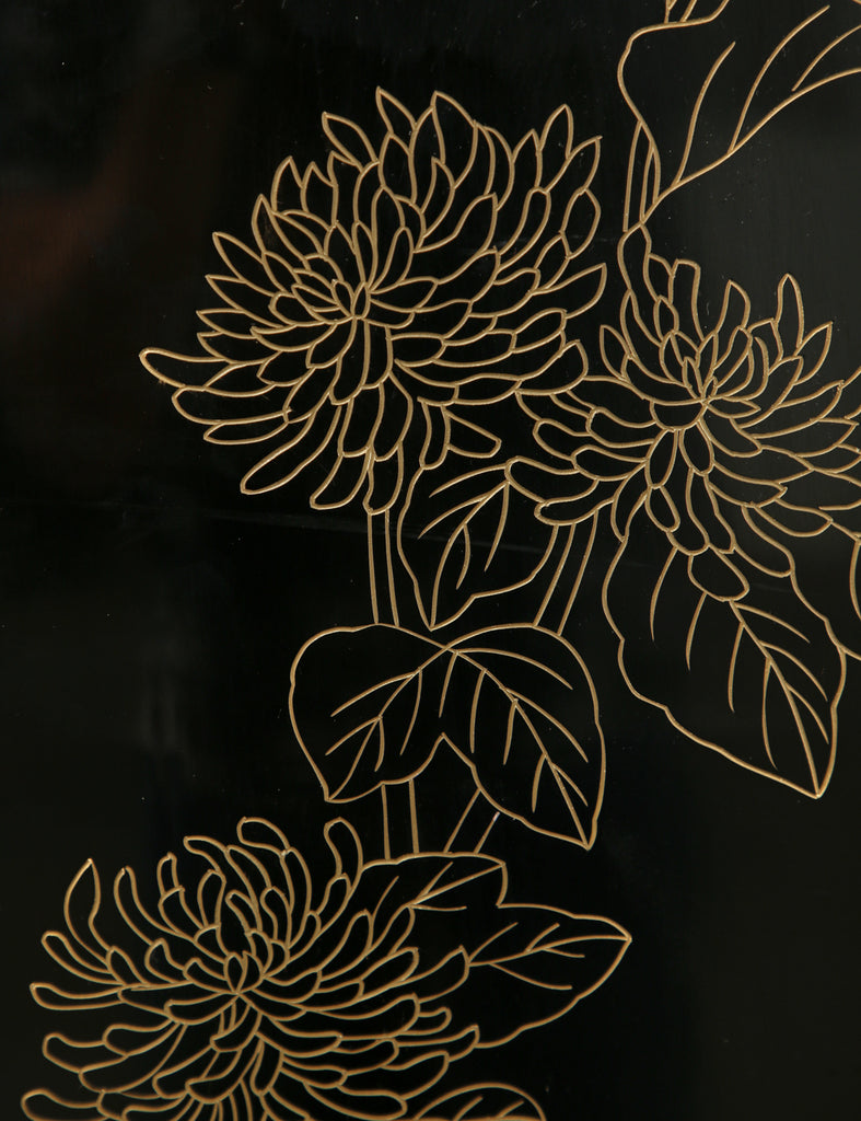 Chinese Export Four Panel Coromandel Screen Pastel Beauties