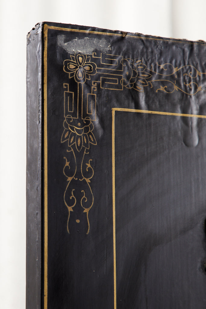 Chinese Export Six Panel Cloisonné Soapstone Coromandel Screen